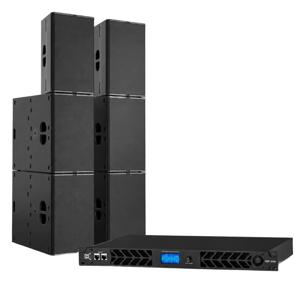 PA SYS ONE: 2 Topteile, 4 Subwoofer und Endstufe